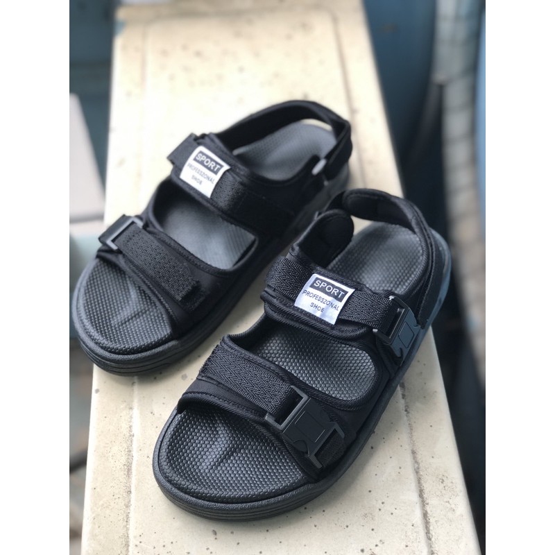 Giày sandal  FREESHIP+ KÈM ẢNH THẬTsandal nam nữ 2 quai khóa bấm siêu tiện lợi