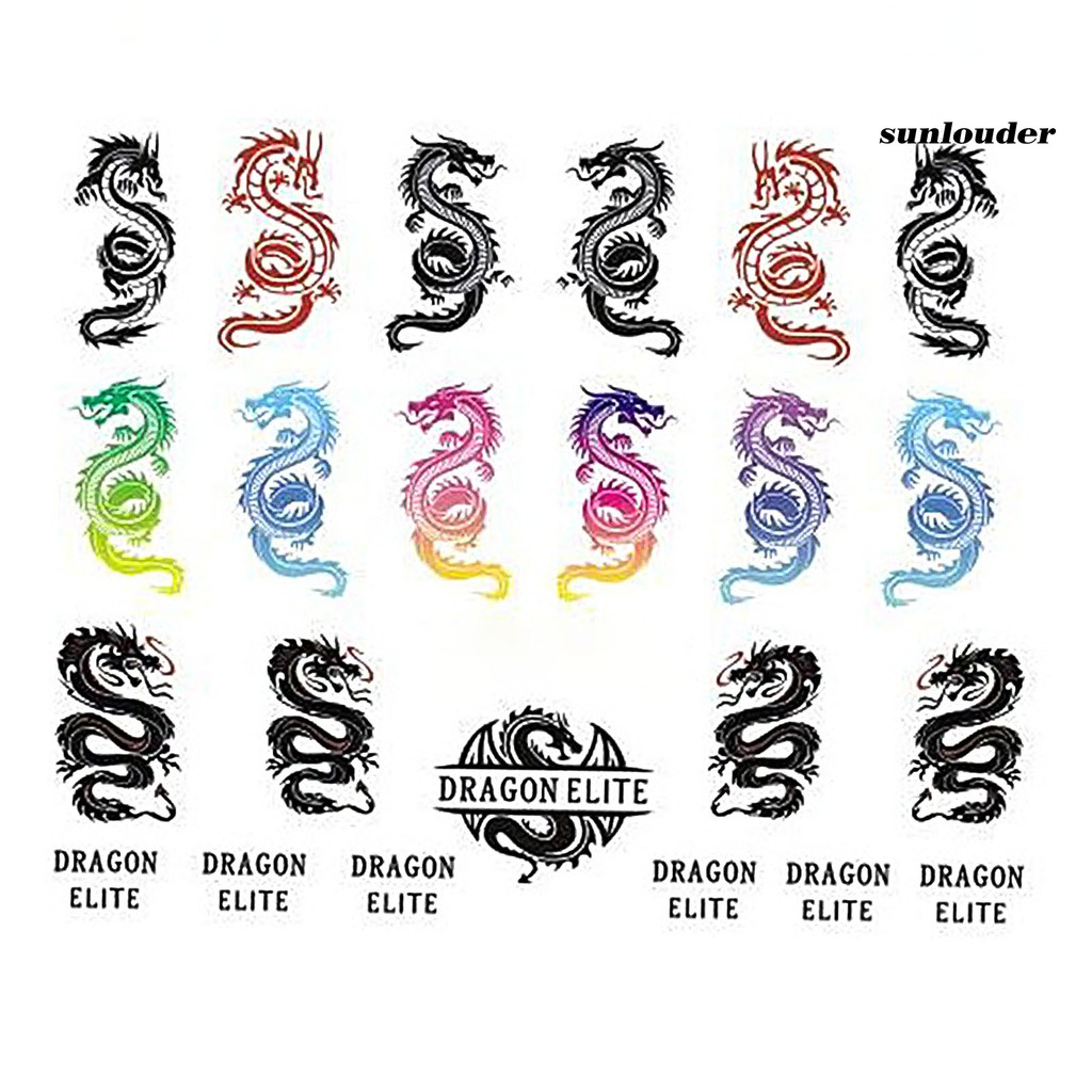 Set 10 tờ nhãn dán họa tiết phong cách Trung Hoa trang trí nghệ thuật móng tay