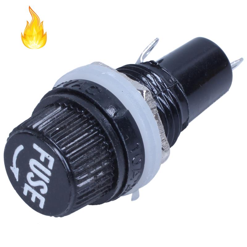 Đế Gắn Cầu Chì Hàn 12mm Kèm Giá Đỡ Cầu Chì 5x20mm