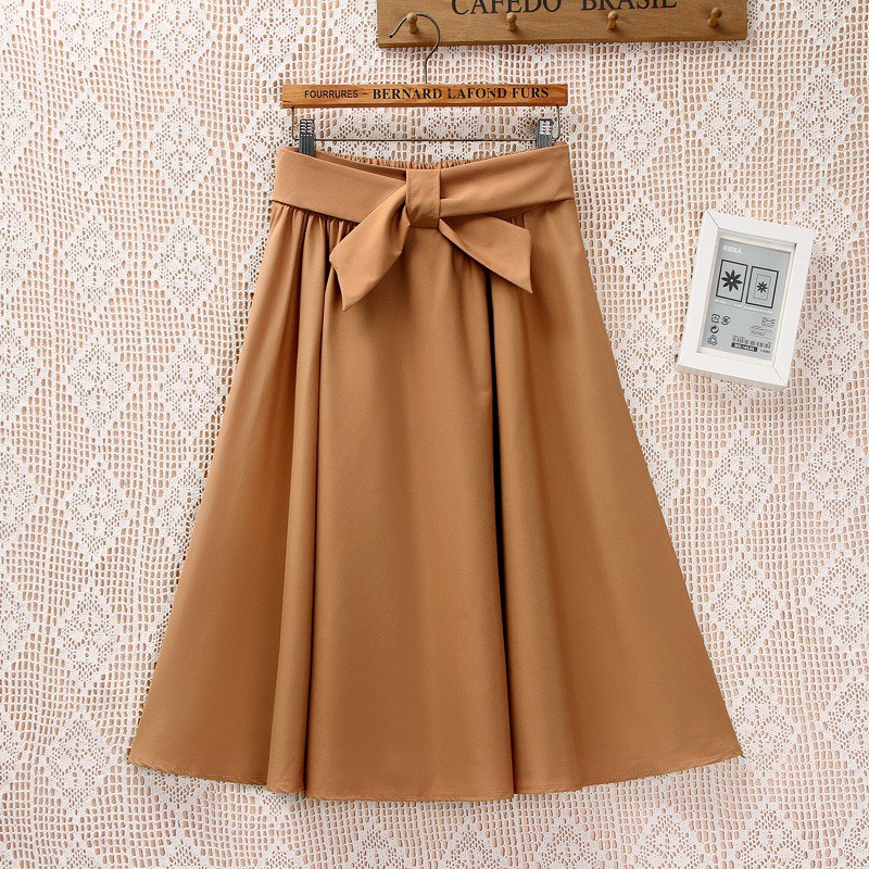 FREESHIP ĐƠN 99K_ Chân Váy Nơ Lưng Cao Phong Cách Vintage | BigBuy360 - bigbuy360.vn