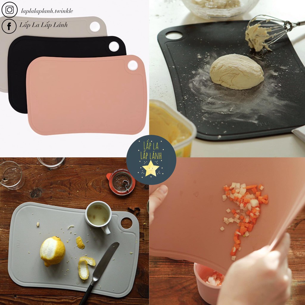 Thớt silicone Dailylike dụng cụ chế biến thức ăn dặm #madeinKorea