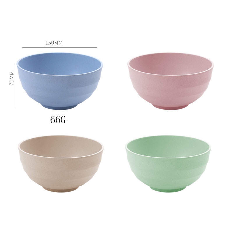 Bộ 4 Tô Ăn Cơm 15cm 4 Món Chất Liệu Lúa Mạch