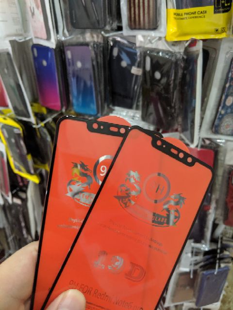 Cường lực 19D Redmi Note 6 Pro FREESHIP Từ 50k full màn full keo ôm màn 2.5D chất đẹp