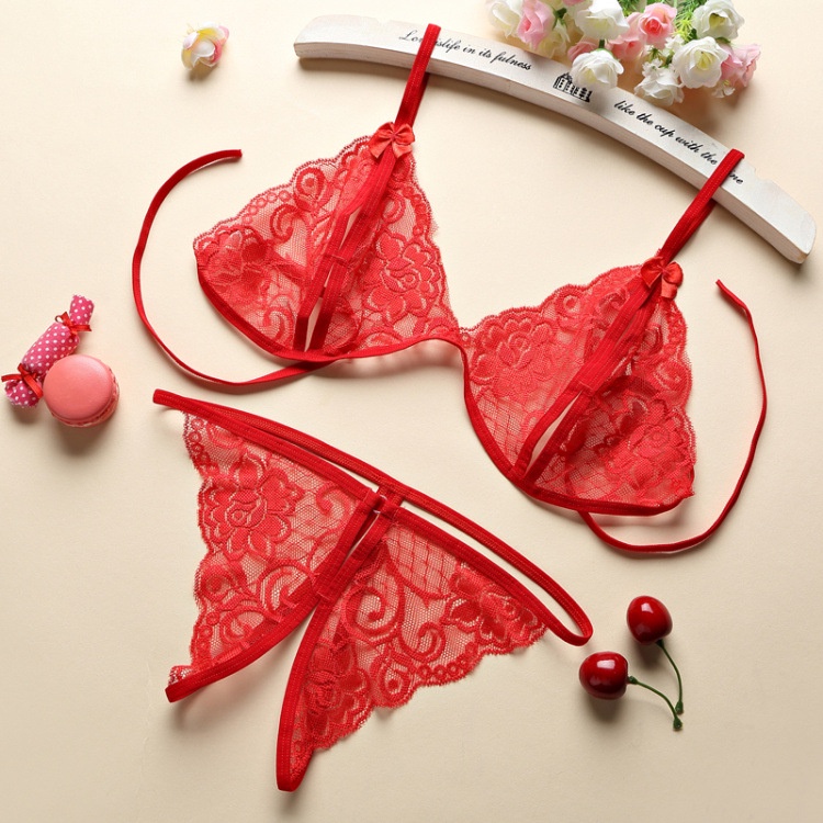Bộ đồ lót ren sexy gợi cảm quần lót nữ lọt khe xẻ đáy và áo lót bralette quyến rũ BIKI HOUSE T310 - HCM - Ship Hỏa Tốc