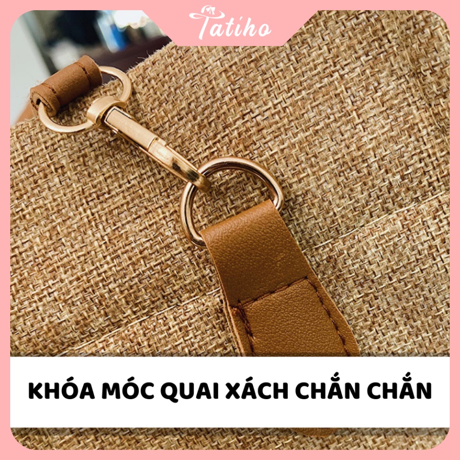 Túi Đeo Chéo ( Túi Xách Nữ) Thiết Kế Thời Trang Trẻ Trung Công Sở Chất Liệu Canvas - Tatiho - Mã TUI59