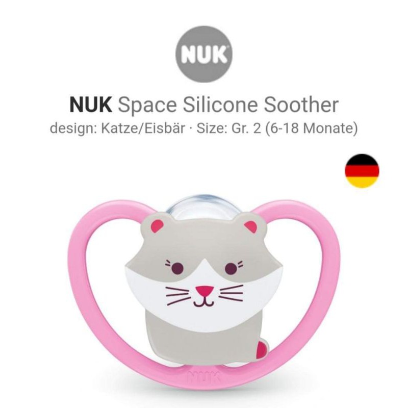 BỘ 2 TI GIẢ NUK SPACE SILICONE 6-18th,18-36th