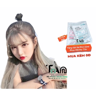 Combo Nhuộm Tóc Màu Xám Khói + Oxy