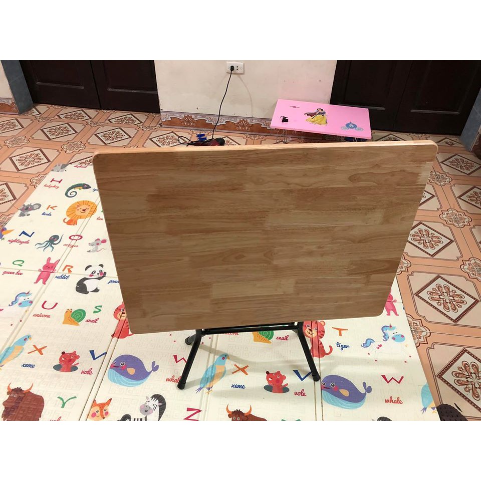 [FREESHIP EXTRA] bàn gỗ cao su 60x80 cao 72 cm