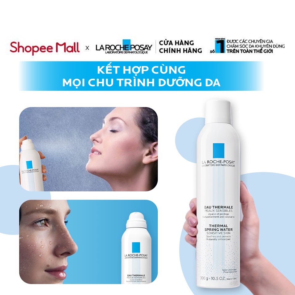 Nước khoáng giúp làm dịu & bảo vệ da La Roche-Posay Thermal Spring Water 300ml