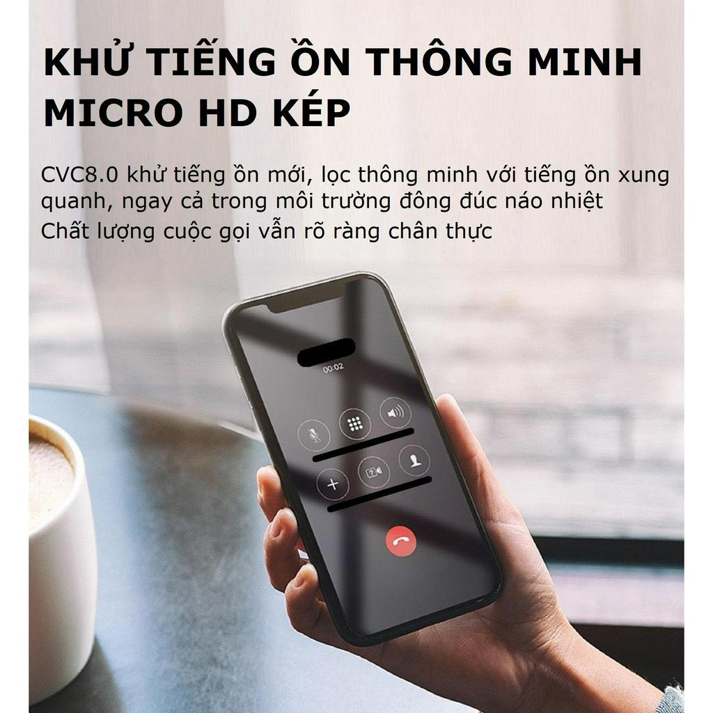 Tai nghe bluetooth không dây Gutek Pro12 tws v5.2 nút cảm ứng âm thanh HIFI có mic đàm thoại vỏ trong suốt