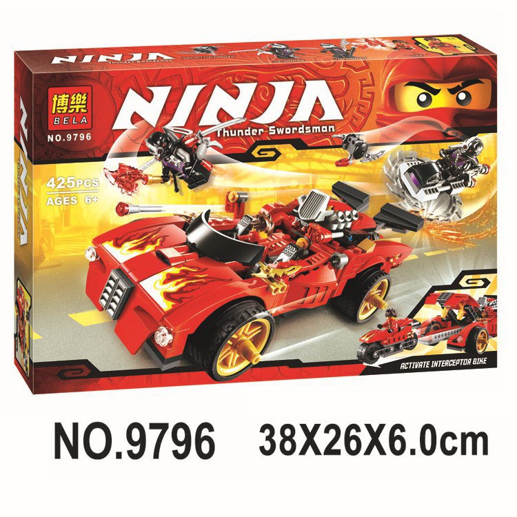 Lắp ráp xếp hình Ninjago 9796 : Xe oto của Kai