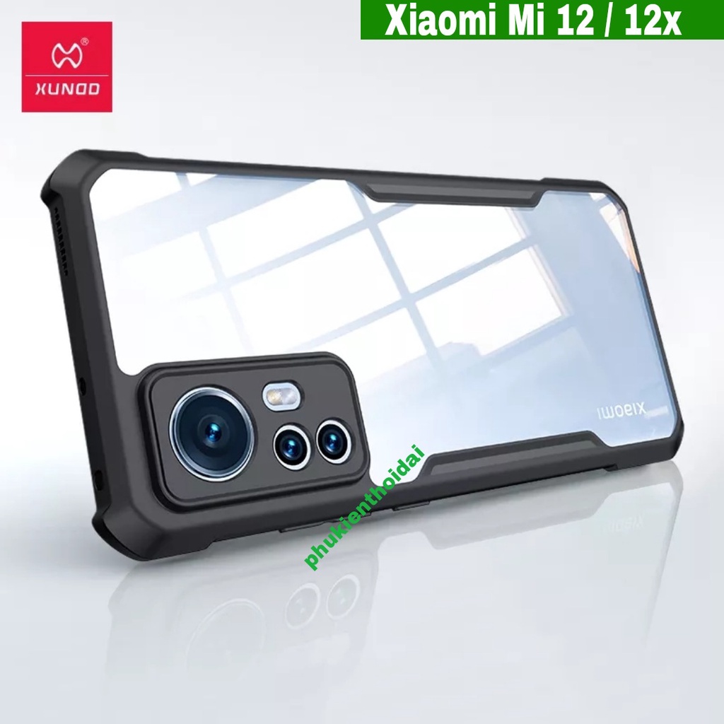 Ốp lưng Xiaomi 12 / Mi 12x / 12s / Xiaomi 13 Hiệu Xundd lưng trong viền màu chống sốc cao cấp