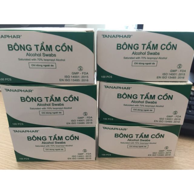 Bông tẩm cồn /gạc tẩm cồn Y tế