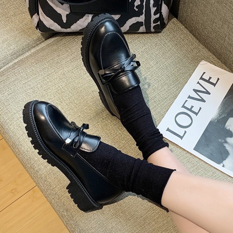 (S99) Giầy đốc nữ đế 4 phân (mã 216- loại nơ nhỏ) | BigBuy360 - bigbuy360.vn