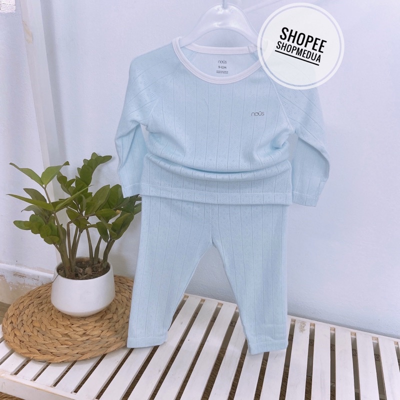 [NOUS] Bộ dài tay cài vai thu đông cho bé 9M-24M