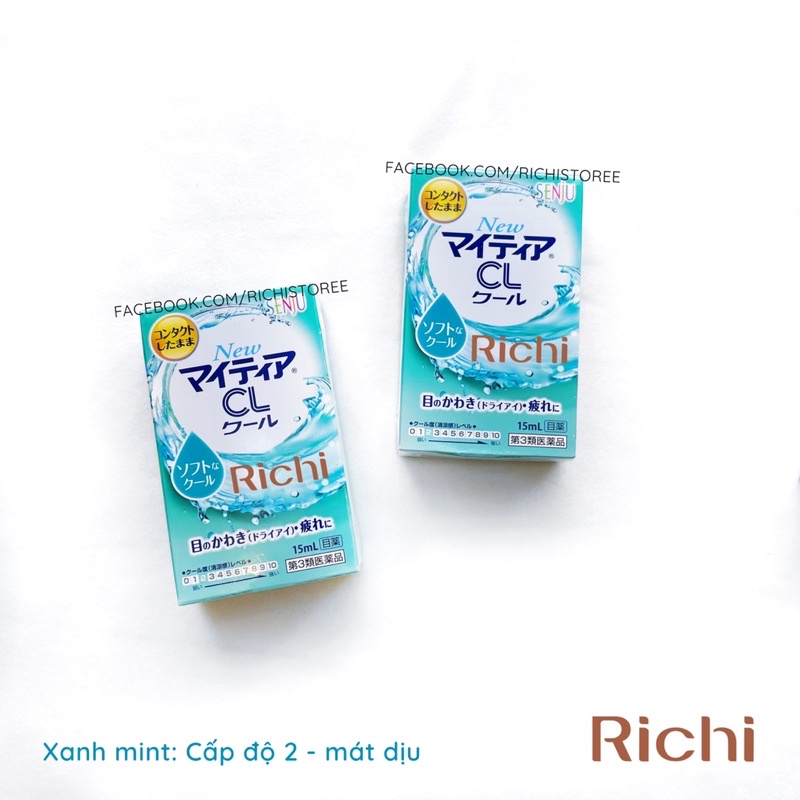 Nước Nhỏ Mắt Cho Bạn Đeo Kính Áp Tròng Senju New Mytear CL Nội Địa Nhật