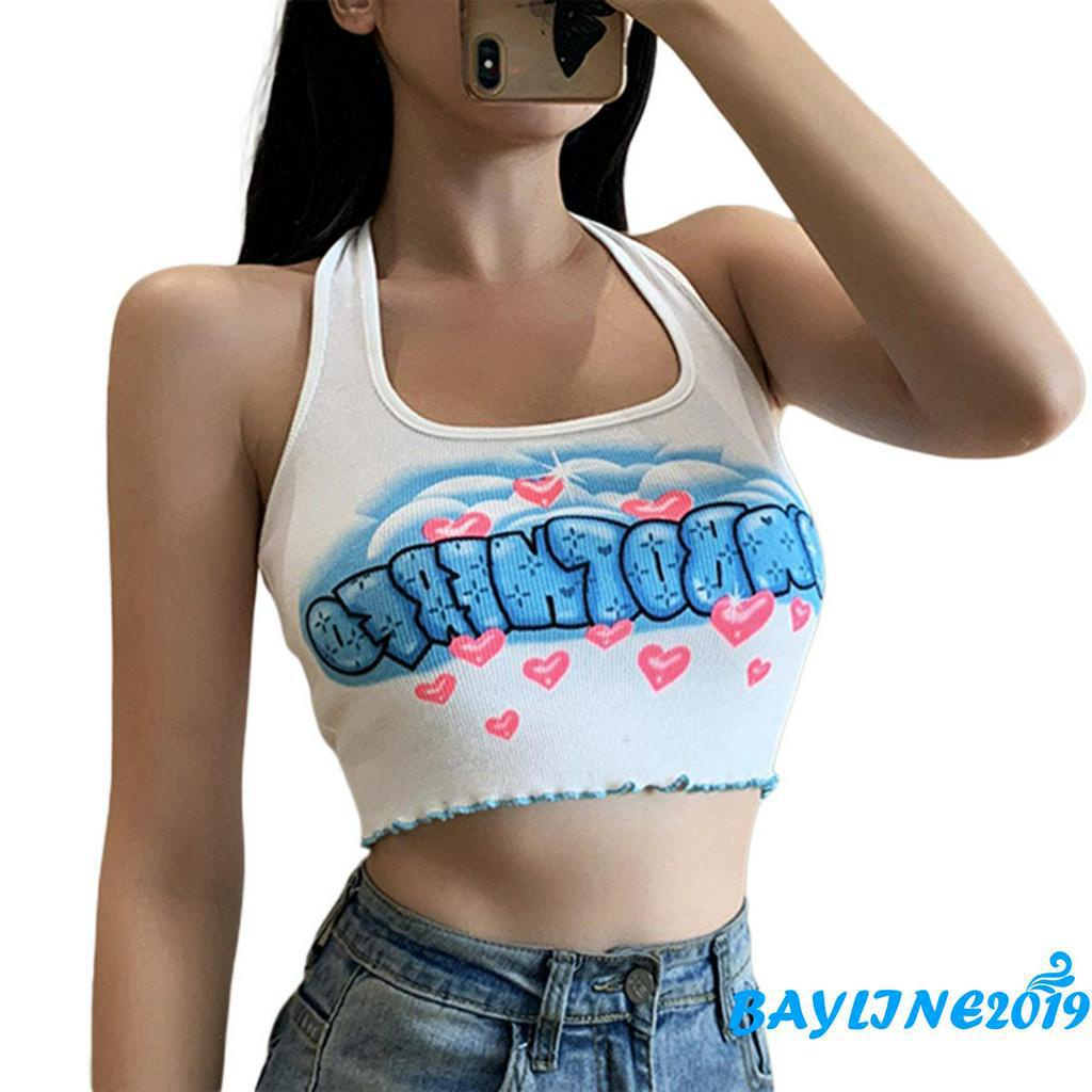 Áo Lửng Cổ Yếm Hở Lưng Quyến Rũ Thời Trang Dành Cho Nữ