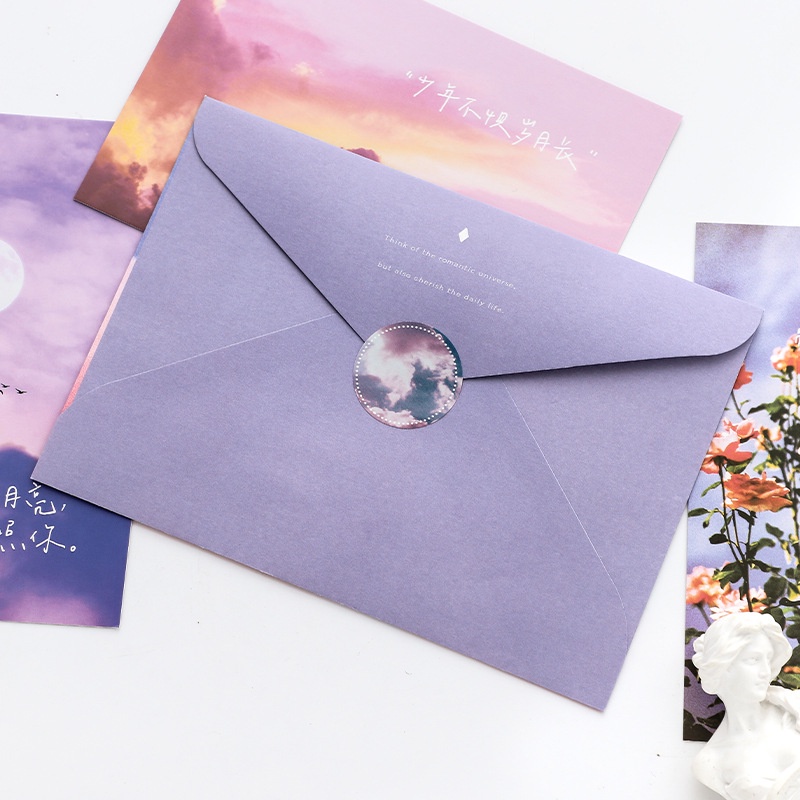 Bộ 11 Tấm Hình Dán Phong Cảnh Trang Trí Sổ Tay