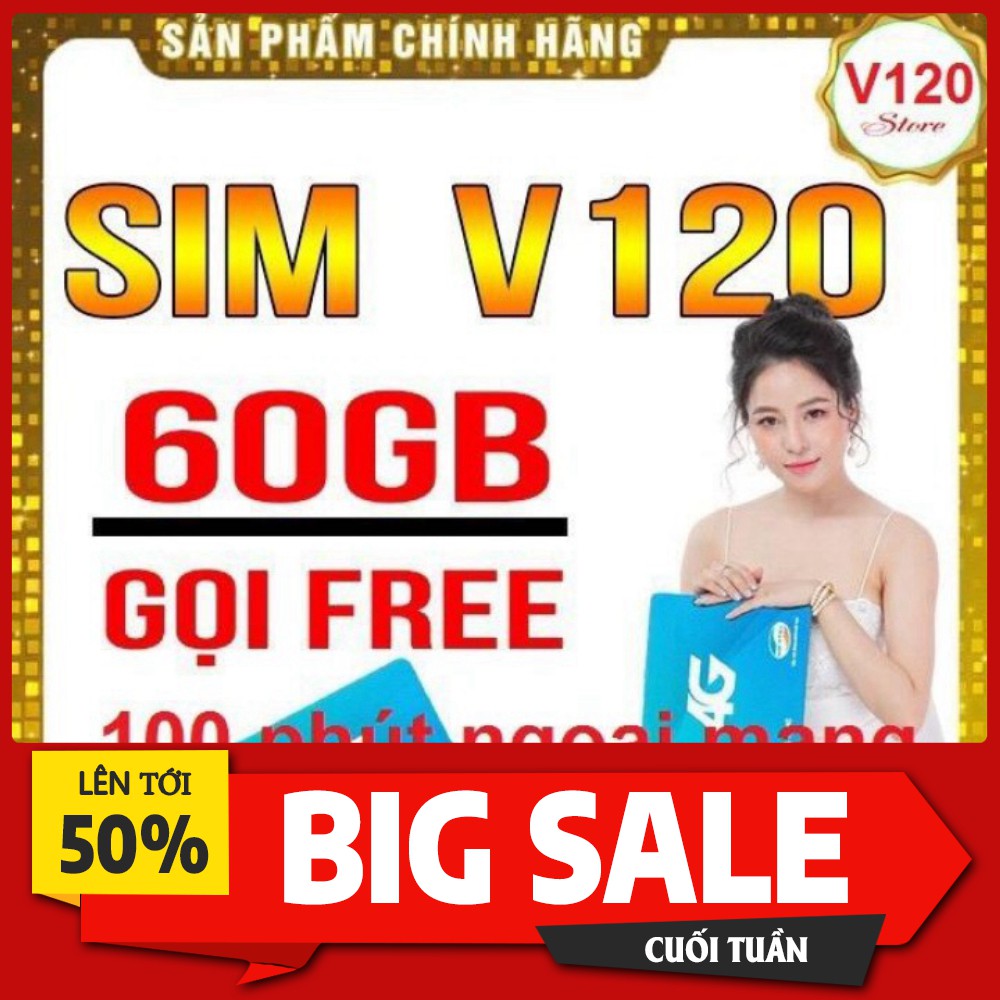 SIM 4G V120 VIETTEL