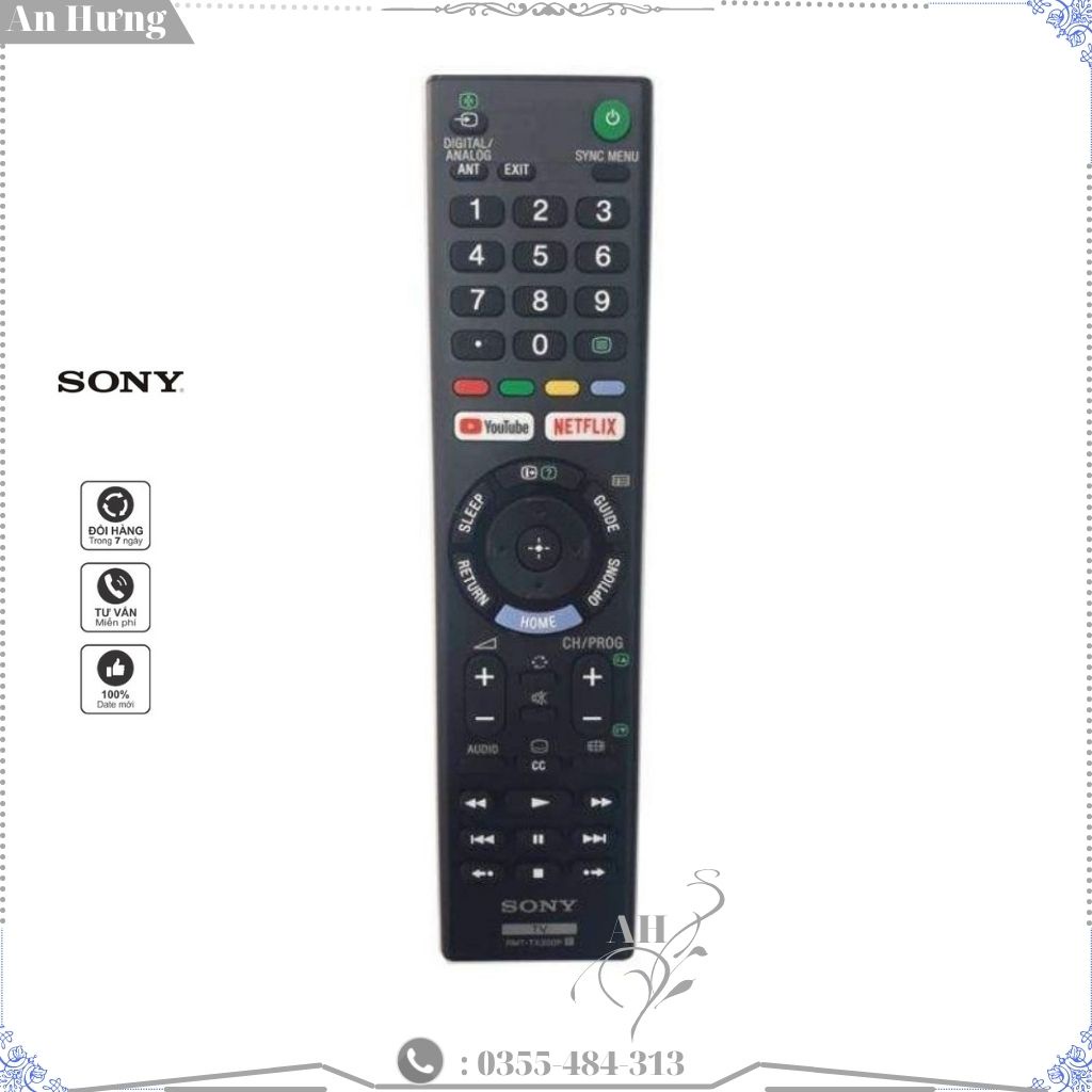 Điều khiển Tivi SONY Smart Internet- Hàng Đẹp - Model TX300P.(Khiển Sony TX 300p - 1370)