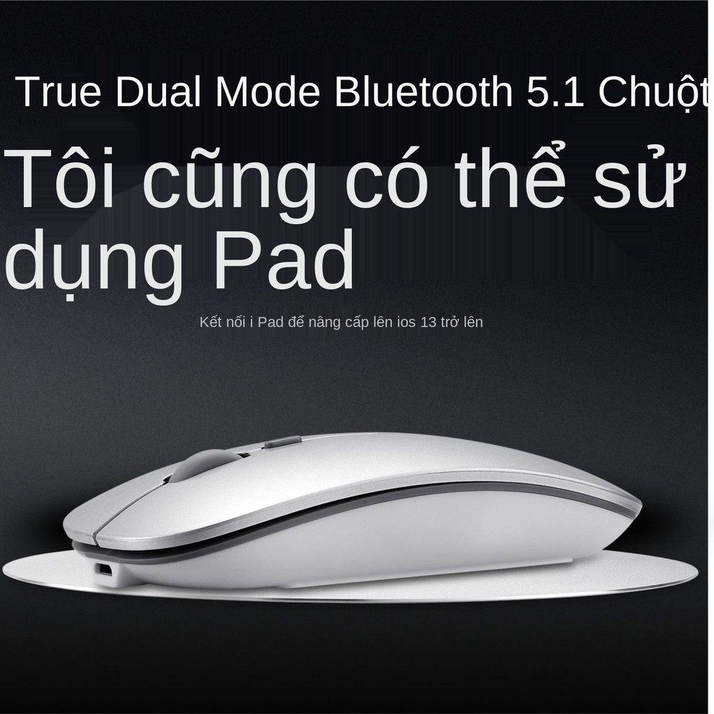 [Có thể sử dụng điện thoại di động iPad] Sạc chuột không dây Bluetooth chế độ kép câm máy tính để bàn phổ thông