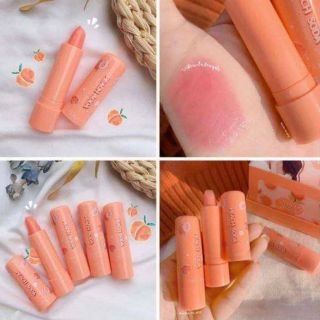 COMBO 3 cây son dưỡng màu hồng nhạt chính hãng peach soda thái lan