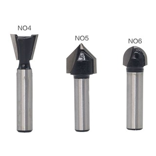 Mũi phay hoa văn cạnh, rãnh, cốt 8mm