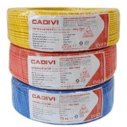 Dây điện đơn cadivi 1.5 mm2 CV 1.5 cuộn 100m.bán lẻ theo mét