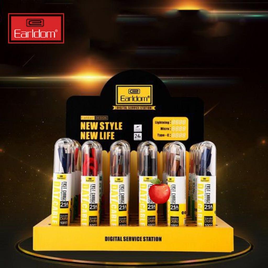 Cáp Sạc Dù Chính Hãng EARLDOM EC-015 Siêu Bền Chống Rối Bảo Hành 12 Tháng