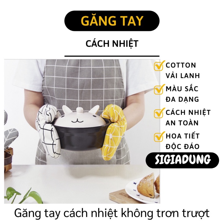 [SGD] Găng Tay Cách Nhiệt - Bao Tay Lò Nướng, Lò Vi Sóng Cách Nhiệt, Không Trơn Trượt 6007