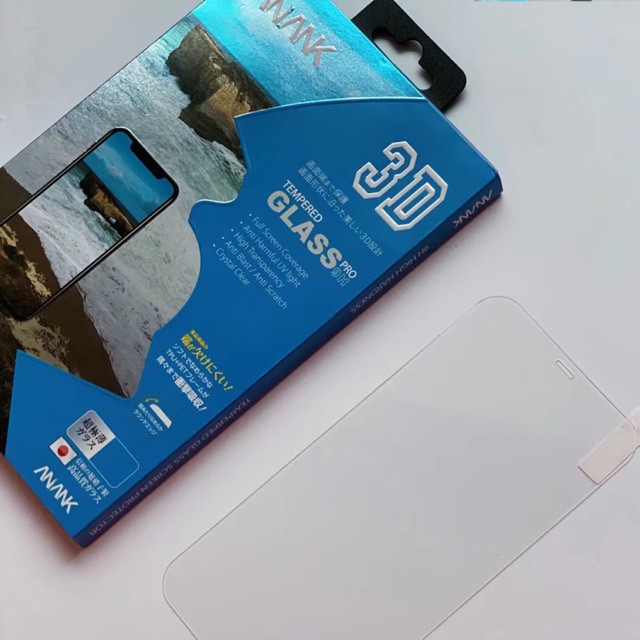 Kính cường lực ANANK 3D cho iPhone 12/ 12 Pro/ 12 Max/ 12 Pro Max chống vỡ, xước trong suốt k viền đen ( Chính Hãng )