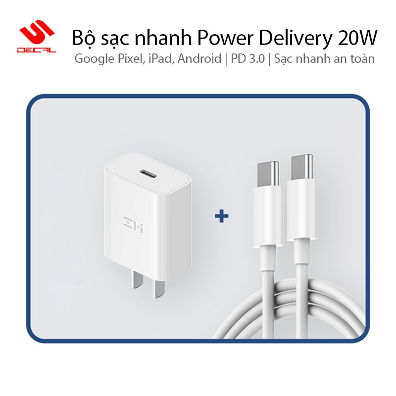 Bộ sạc nhanh Power Delivery 20W ZMI