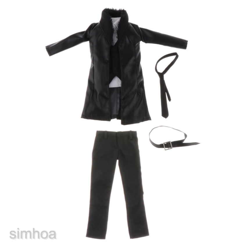 1/6 Scale Men Leather Windbreaker Suit Fit for 12&quot; Male Figrue Body Doll