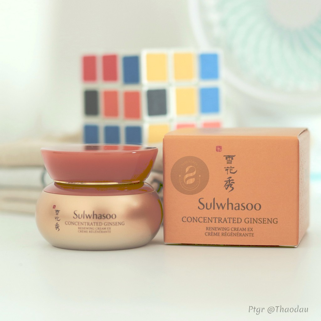 Sulwhasoo Concentrated Ginseng Renewing Cream Ex 10ml - Kem dưỡng Sulwhasoo nhân sâm - Tái tạo làn da- 자음생크림10미리