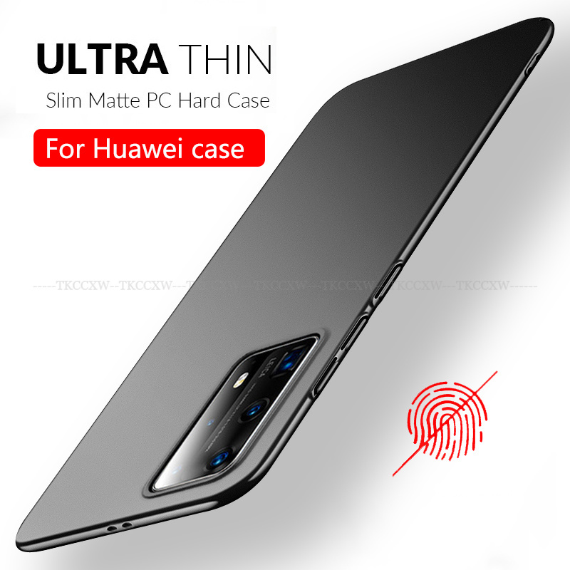 Ốp Điện Thoại Pc Cứng Bề Mặt Nhám Siêu Mỏng Dành Cho Huawei P40 P30 P20 Pro Lite Nova 4e 3e 3i 2i