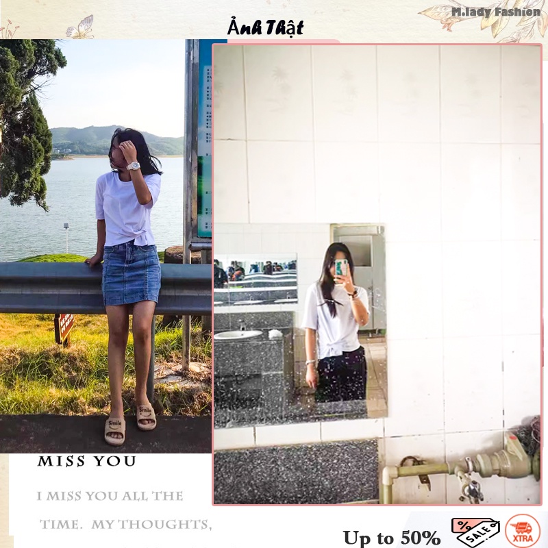 Áo phông cách điệu chất cotton cực mát mặc kết hợp với chân váy cực đẹp phù hợp đi chơi đi làm