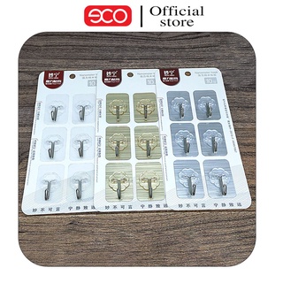 Móc dán tường chất lượng tốt -Bộ 6 móc dán tường M1
