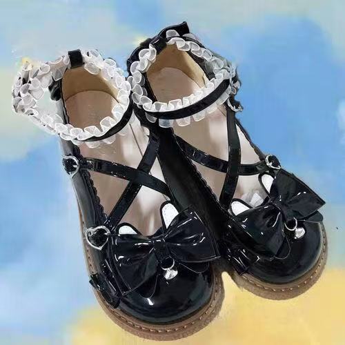 Sinh viên Nhật Bản cô gái mềm mại Lolita phẳng jk đồng phục giày da nhỏ nữ phiên bản Hàn Quốc của thủy triều giày mới cu