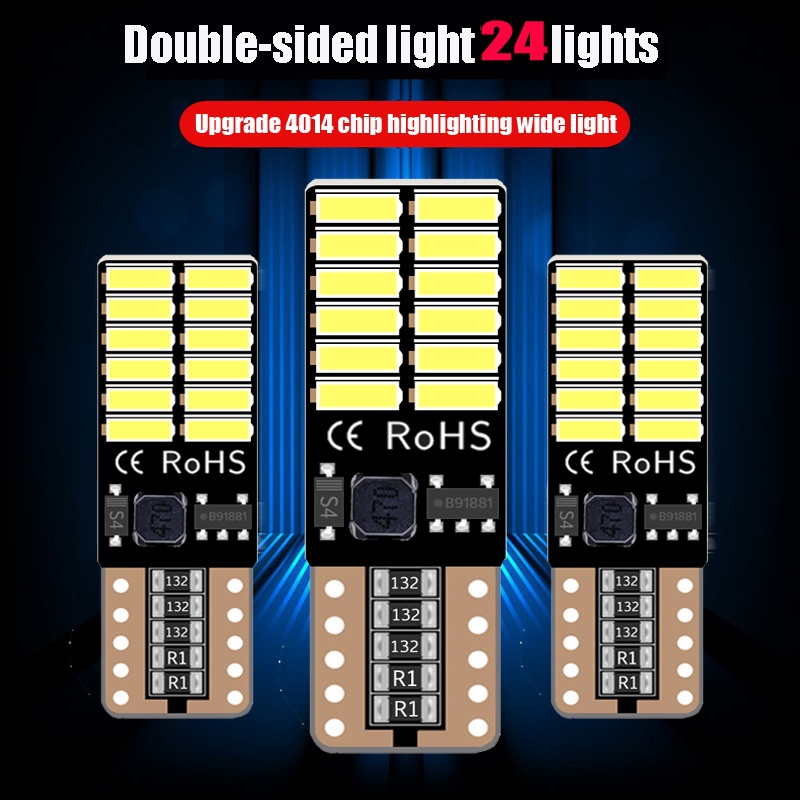 1 Đèn led 12v canbus t10 w5w 194 501 Trang Trí Nội Thất Xe Hơi