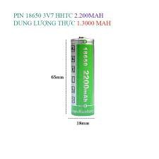 Pin Sạc Cell 18650 HHTC Green Lithium-ion 2200mAh 3.7V Dùng Cho Loa/ Đài/ Máy Phóng Thanh Và Đèn Pin