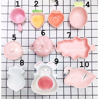 Bát sứ ăn dặm cho bé nhiều mẫu