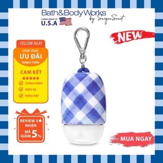 (Có sẵn) Móc khóa đựng hand gel Bath and Body Works Gingham