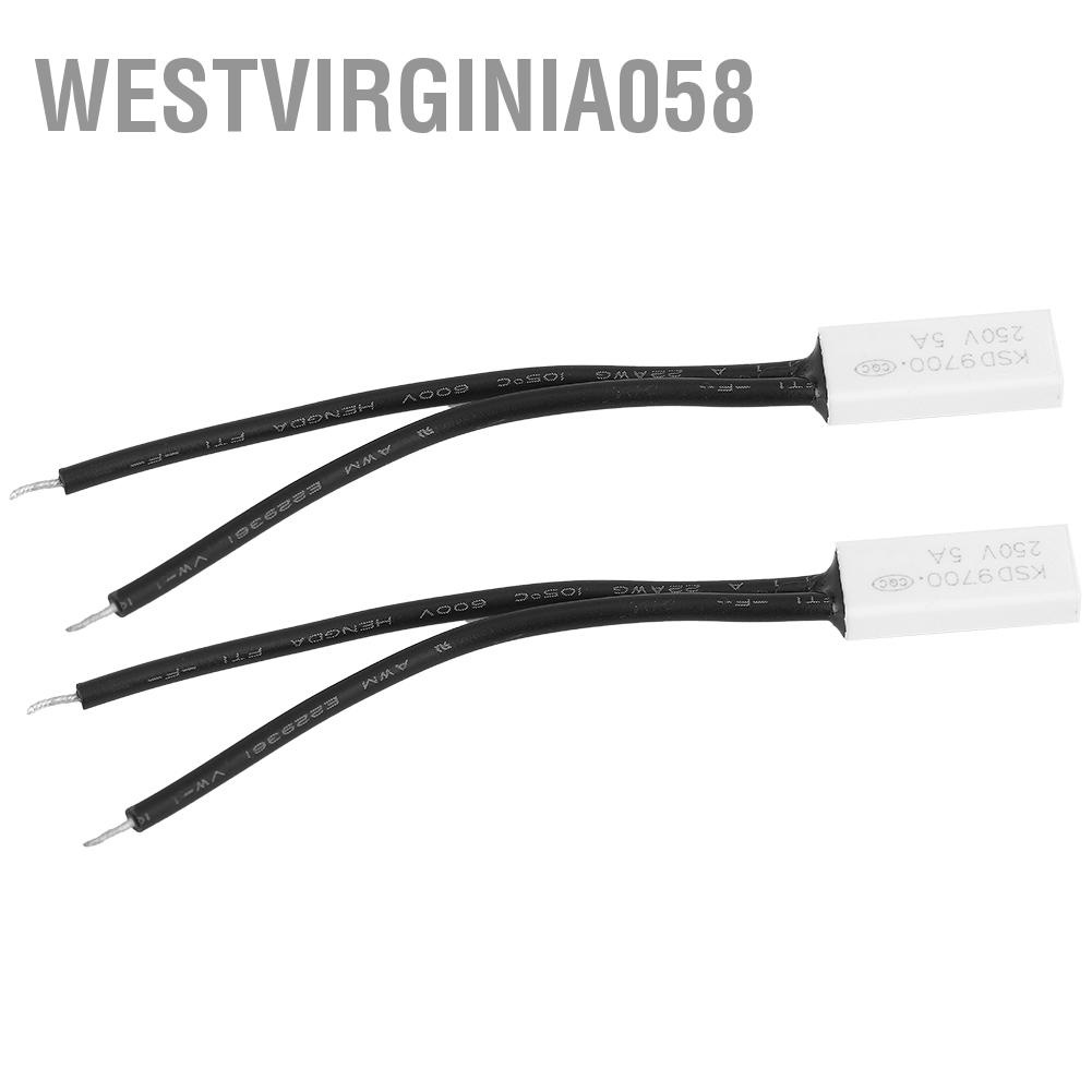 Hàng Hot 2 cái KSD9700 Công tắc điều khiển nhiệt độ thường đóng Bộ bảo vệ nhiệt Đầu dò nhựa Hàng giao ngayWestvirginia058