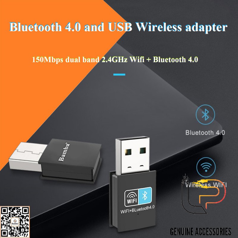 USB THU WIFI + BLUETOOTH 4.0 BAMBA - USB THU WIFI BAMBA - USB PHÁT BLUETOOTH 4.0 BAMBA