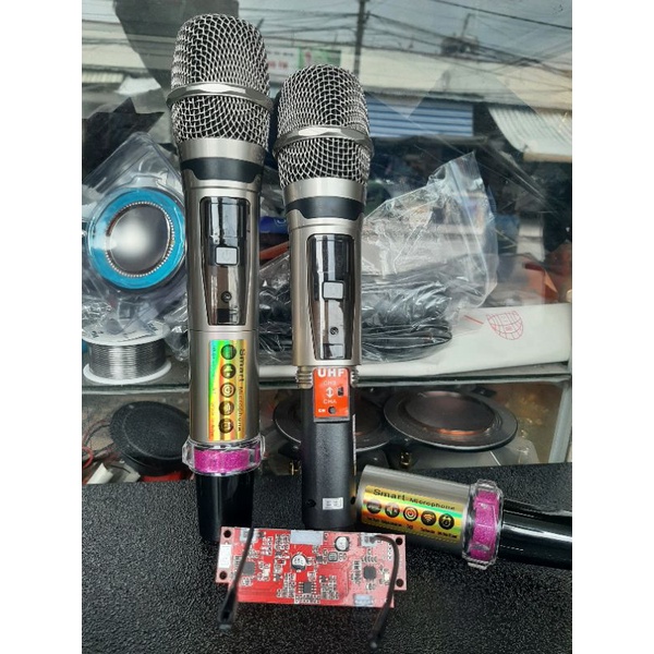Bộ micro sử dụng cho loa kéo kèm bo set được nhiều tần số khác nhau