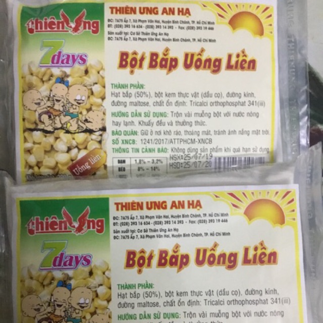 Bột bắp uống liền 200g Thiên Ưng.