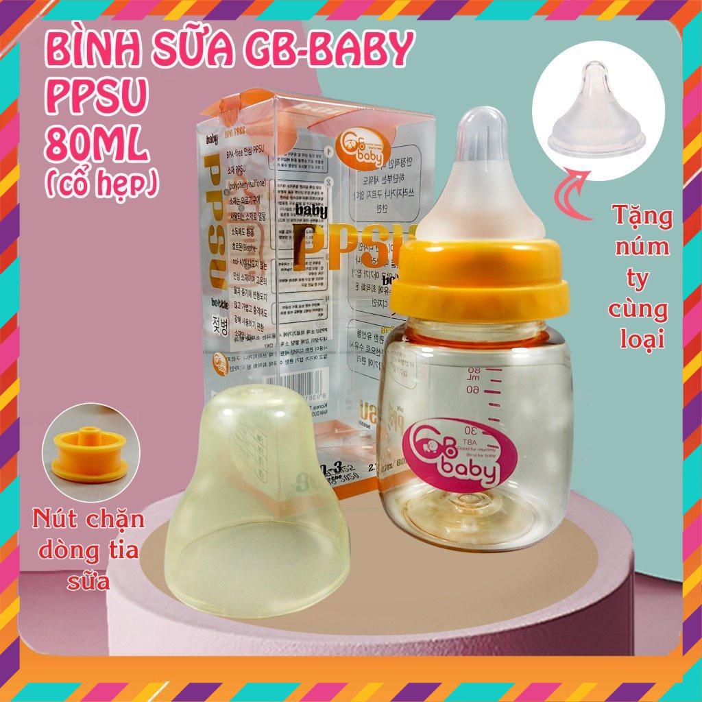 Bình Sữa PPSU GB-Baby Cổ Rộng, Cổ Hẹp 80/90/120/160/270ml