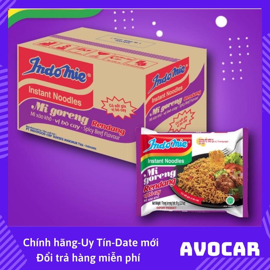 Mì Trộn indomie Mix Tuỳ Ý. Mì trộn Indomie Avocar shop . Mì Xào Khô, Mì Trắng Đặc Biệt