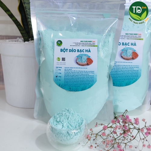 Bột mặt nạ dẻo Collagen Bạc Hà nguyên chất chuyên dùng trong Spa giúp giảm mụn sáng da – 100g/250g