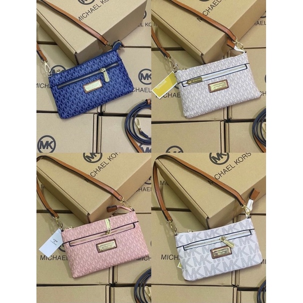 VÍ CẦM TAY KẸP NÁCH KIÊM ĐEO CHÉO NỮ BẢN 2 DÂY SMANO BAGS